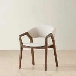 Athens Glacier Grey Vegan Leather Dining Chair - Smoky Ash Legs
