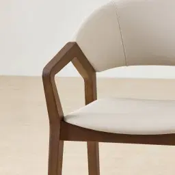 Athens Glacier Grey Vegan Leather Dining Chair - Smoky Ash Legs