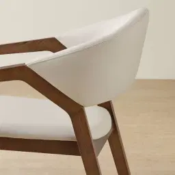 Athens Glacier Grey Vegan Leather Dining Chair - Smoky Ash Legs