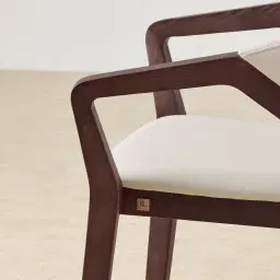 Athens Glacier Grey Vegan Leather Dining Chair - Ebony Brown Ash Legs