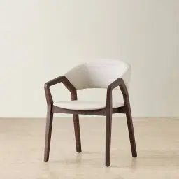 Athens Glacier Grey Vegan Leather Dining Chair - Ebony Brown Ash Legs