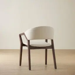Athens Glacier Grey Vegan Leather Dining Chair - Ebony Brown Ash Legs