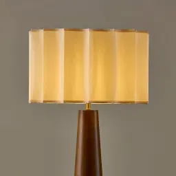 Margo Cocoa Brown Wooden Floor Lamp