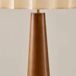 Margo Cocoa Brown Wooden Floor Lamp
