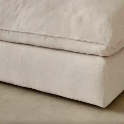 Macie Cream Oatmeal Fabric Modular Sofa - Armless