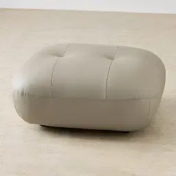 Trinity Milk Coffee Leather Ottoman