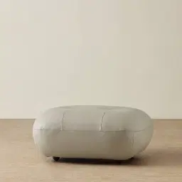 Trinity Milk Coffee Leather Ottoman