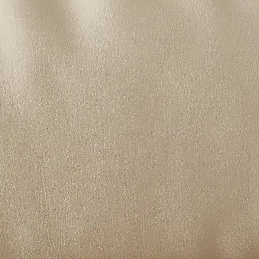 Elva Champagne Beige Leather 3-Seater Sofa