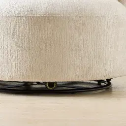 Borcea Fusion Grey Fabric Swivel Occasional Chair