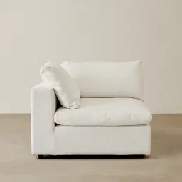 Elora II Arctic White Modular Sofa - Left Arm