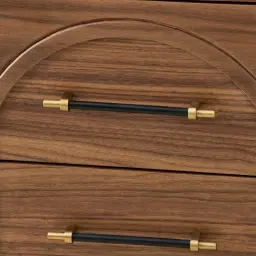 Costanza Mocha Walnut Brown Wooden Bedside Table