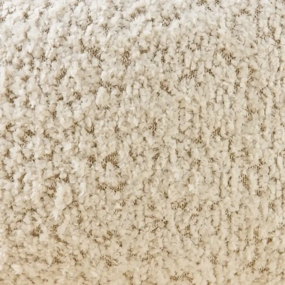 Pixie Stone Cream Kids Play Stool in Light Brown Ash Base