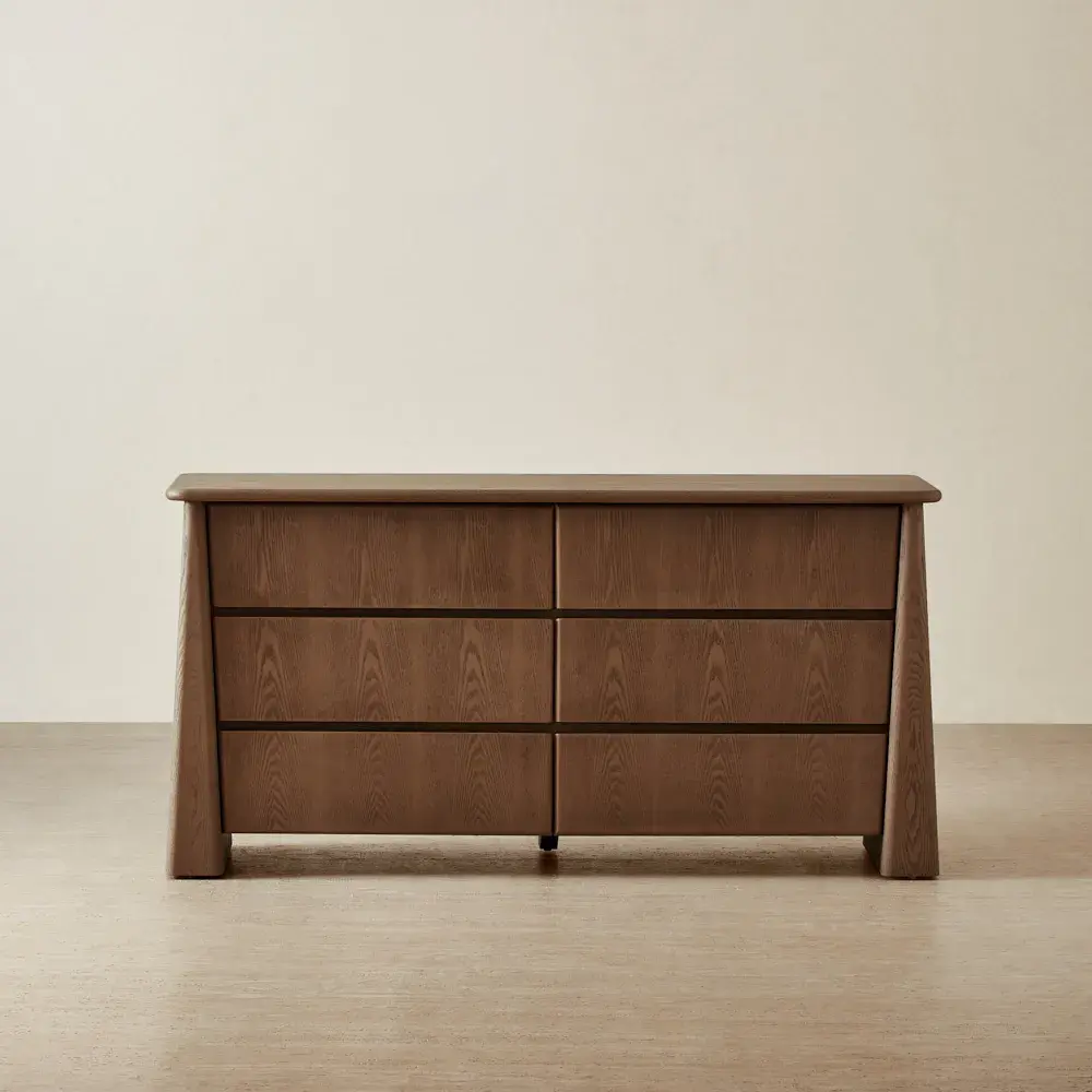 Dunstan Amber Brown Veneer Dresser