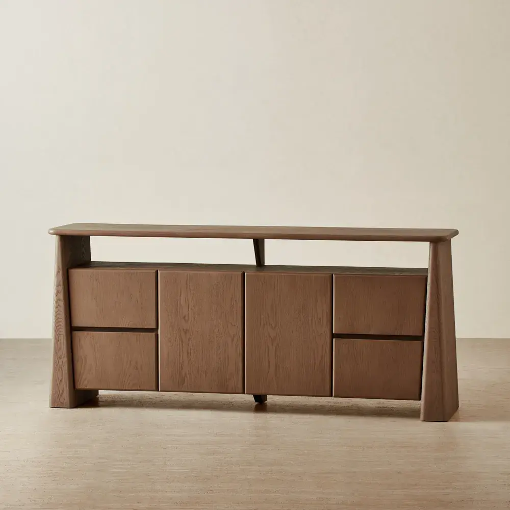 Dunstan Amber Brown Veneer Sideboard