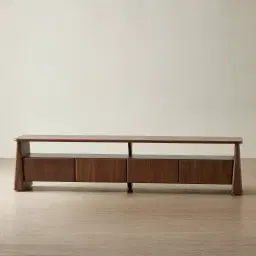 Dunstan Smoky Walnut Veneer Entertainment Unit