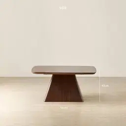 Dunstan Smoky Walnut Veneer High Coffee Table