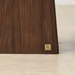 Dunstan Smoky Walnut Veneer Rectangular Dining Table with Statuario White Sintered Stone Top - 240x120cm