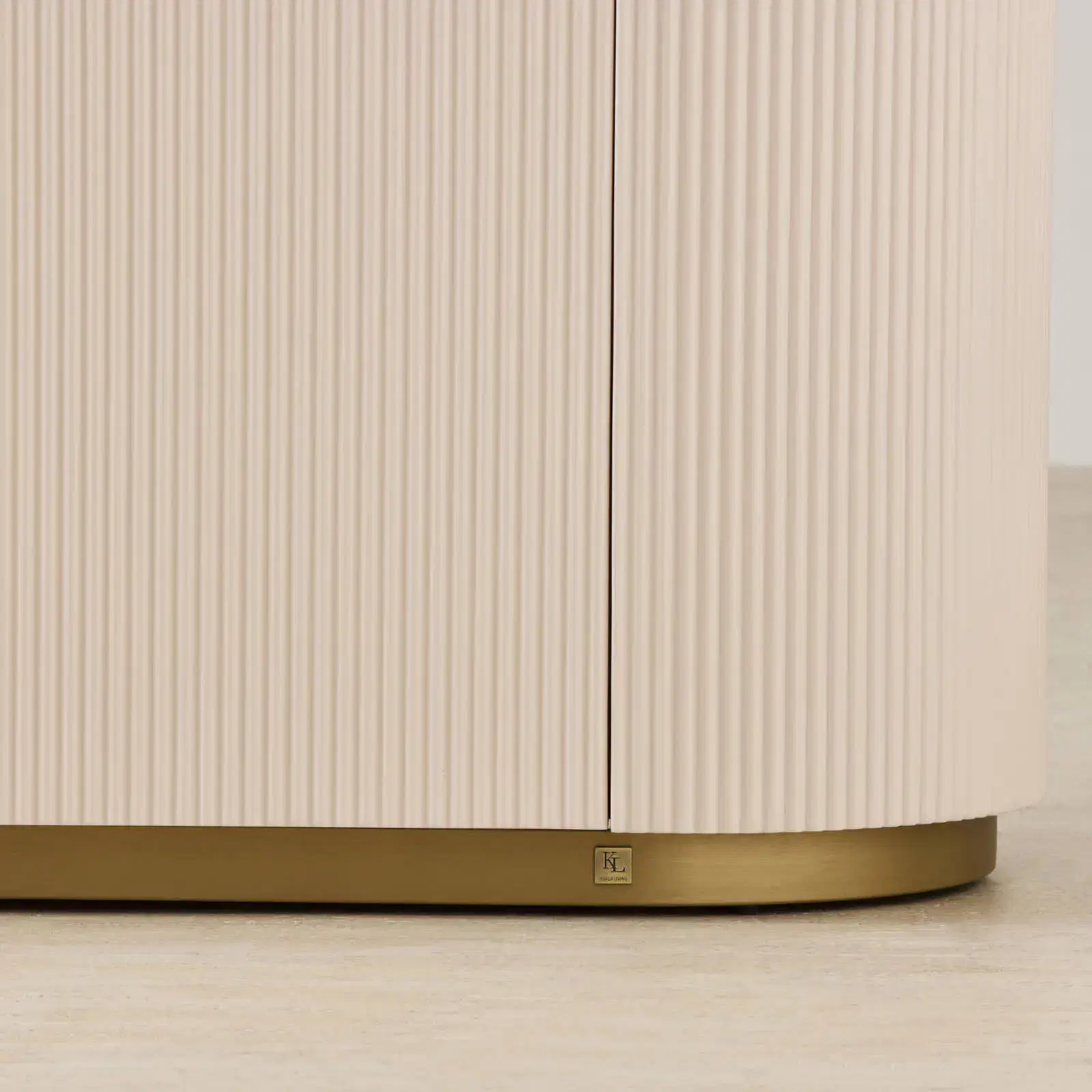 Archie Cream Wooden Sideboard with White Sintered Stone Top | Koala Living