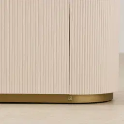 Archie Cream Wooden Sideboard with White Sintered Stone Top