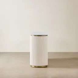 Archie Cream Wooden Sideboard with White Sintered Stone Top