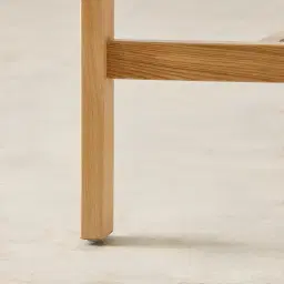 Desmond Stone Cream Fabric Counter Stool - Light Brown Ash Legs