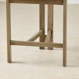 Desmond Sand Beige Vegan Leather Counter Stool - Medium Brown Ash Legs