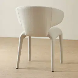 Debra Glacier Grey Vegan Leather Dining Chair