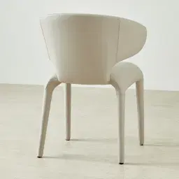 Debra Glacier Grey Vegan Leather Dining Chair