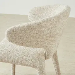 Debra Dusty Beige Fabric Dining Chair