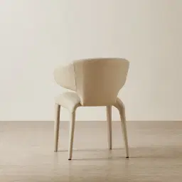 Debra Sand Beige Vegan Leather Dining Chair