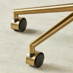 Adrianna Sand Beige Vegan Leather Desk Chair