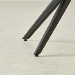 Melville Glacier Grey Vegan Leather Swivel Dining Chair