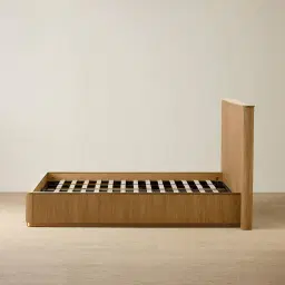 San Pierre Light Brown Ash Veneer Queen Bed