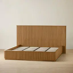 San Pierre Light Brown Ash Veneer Queen Bed