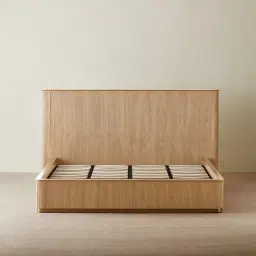 San Pierre Light Brown Ash Veneer Queen Bed