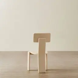 Luca Beige Kids Solidwood Chair