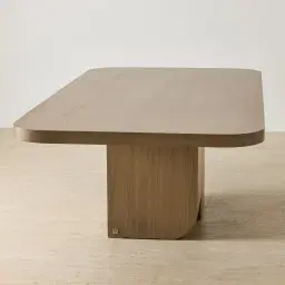 Jamil Ash Oak Veneer Dining Table