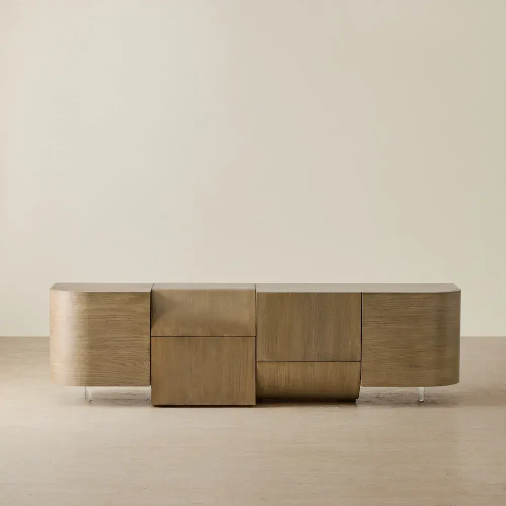 Jamil Ash Oak Veneer Entertainment Unit