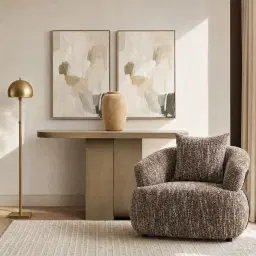 Jamil Ash Oak Veneer Console Table