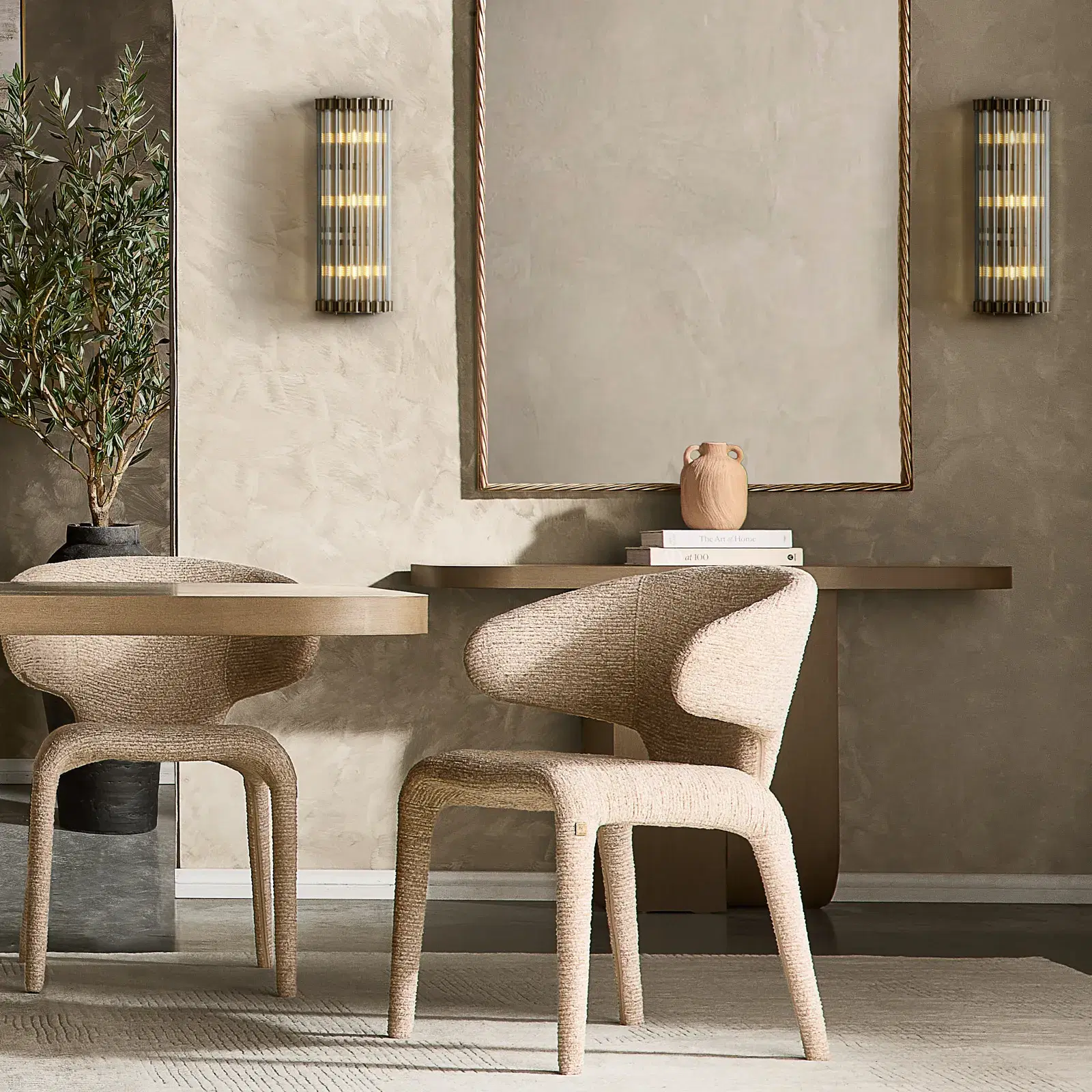 Jamil Ash Oak Veneer Console Table