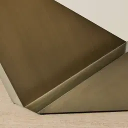 Vania Brushed Bronze Dining Table with Statuario White Sintered Stone Top - 240x118cm