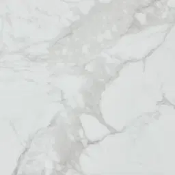 Vania Brushed Bronze Dining Table with Statuario White Sintered Stone Top - 240x118cm