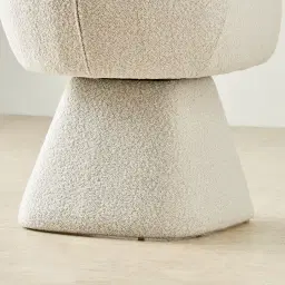 Antonia Stone White Swivel Dining Chair