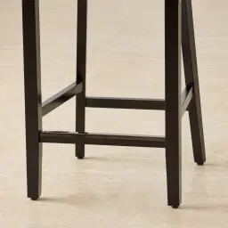 Viktor II Black Velvet Bar Stool