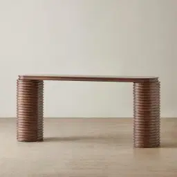 Ophelia Smoky Walnut Veneer Console Table