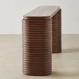 Ophelia Smoky Walnut Veneer Console Table