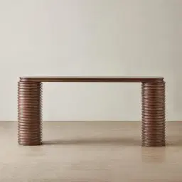 Ophelia Smoky Walnut Veneer Console Table