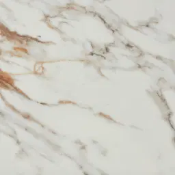 Sir Lionell Gliding White Sintered Stone Dresser - Walnut Brown Wooden Leg