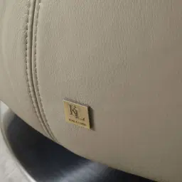 Vermont Milk Coffee Leather Swivel Occasional Chair