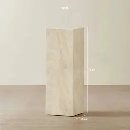 Santorini Taj Mahal Sintered Stone High Plinth 35x35x90cm